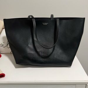 Victoria Secret Large Faux Leather Tote Bag